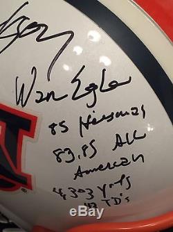 Bo Jackson Signed F/S Auburn Helmet With Bo Facemask WAR EAGLE Heisman 85 PSA