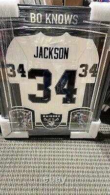 Bo Jackson Signed Framed Las Vegas Raiders Jersey Fanatics