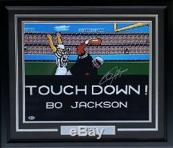 Bo Jackson Signed Framed Tecmo Bowl Touchdown 16x20 Photo Beckett