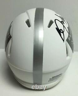 Bo Jackson Signed Los Angeles Raiders ICE Mini-Helmet Bo Knows BAS WA62961