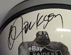 Bo Jackson Signed Raiders Custom Painted Al Davis Tribute F/S Helmet JSA
