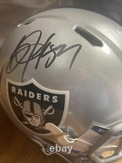 Bo Jackson Signed Raiders Full Size SPEED Replica Helmet AUTO BAS WITNESSED COA