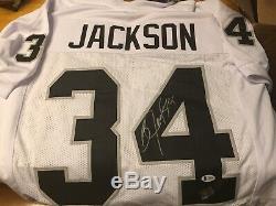 Bo Jackson Signed Raiders Jersey (Beckett COA)