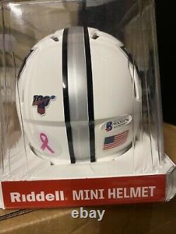 Bo Jackson Signed Raiders Matte White Mini Helmet