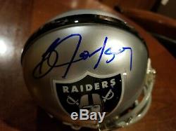 Bo Jackson Signed Raiders Mini Helmet Steiner Sports Numbered Hologram see pics