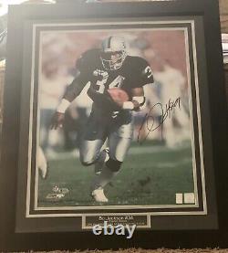 Bo Jackson Signed autographed Framed 16x20 photo Los Angeles Raiders NFL BAS coa