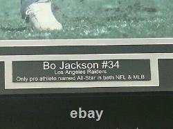 Bo Jackson Signed autographed Framed 16x20 photo Los Angeles Raiders NFL BAS coa