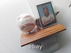 Bo Jackson autographed baseball W / c. O. A. & 1986 donruss card
