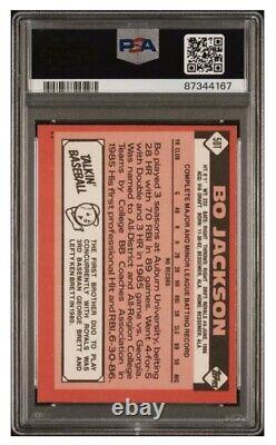 Bo Jackson signed 1986 Topps Traded #50T Rookie Card RC PSA AutoAuthentic