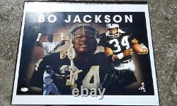 Bo Jackson signed JSA COA 13 x 19 photo autographed Kansas City Royals Raiders