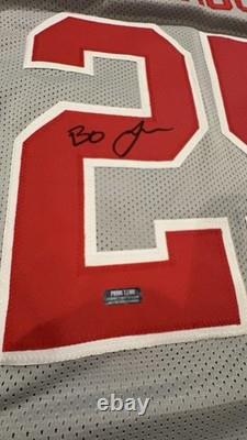 Bo Lamar Jackson Signed Autographed Buckeyes Gray Custom Jersey Coa
