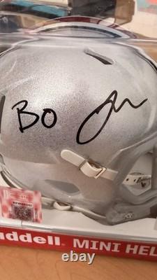 Bo Lamar Jackson Signed Autographed Ohio State Mini Helmet Riddell OSU Certified