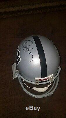 Bo jackson autographed full size helmet
