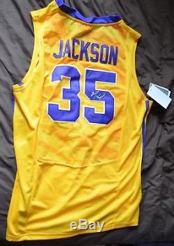 CHRIS JACKSON MAHMOUD ABDUL-RAUF AUTOGRAPHED STICHED JERSEY SIGNED WithCOA LSU