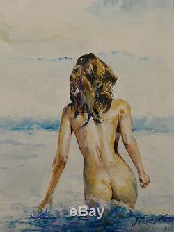 Contemporary Art/ Original painting by American Artist Rukie Jackson / Nude