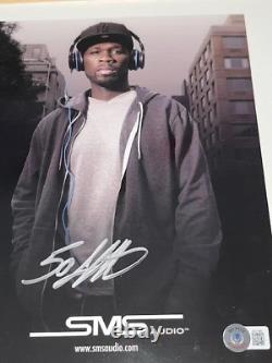 Curtis 50 Cent Jackson Signed Autographed 8 x 10 SMS Audio Ad Promo Beckett COA