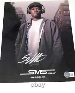 Curtis 50 Cent Jackson Signed Autographed 8 x 10 SMS Audio Ad Promo Beckett COA