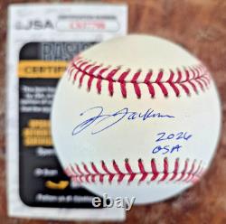 DANIEL JACKSON Signed Baseball Ball ROMLB Autographed Auto Autograph Rockies JSA