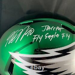 Desean Jackson autographed insc FS Chrome Helmet Philadelphia Eagles Beckett