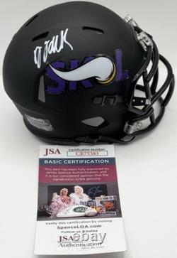 Donovan Jackson Signed Autographed Minnesota Vikings Skol Mini Helmet JSA COA
