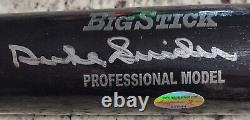 Duke Snider Signed Autographed VERY RARE BLACK Baseball Bat Reggie Jackson COA