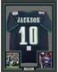 FRAMED Autographed/Signed DESEAN JACKSON 33x42 Philadelphia Black Jersey PSA COA