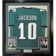 FRAMED Autographed/Signed DESEAN JACKSON 33x42 Philadelphia Green Jersey PSA COA