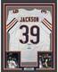 FRAMED Autographed/Signed EDDIE JACKSON 33x42 Chicago White Jersey BAS COA