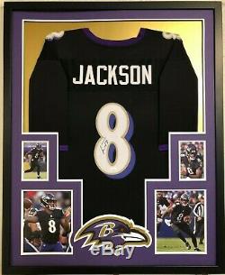Framed Baltimore Ravens Lamar Jackson Autographed Signed Jersey Jsa Coa
