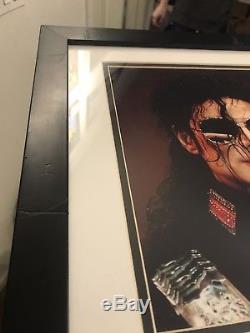 Framed Michael Jackson Autographed 8x10! With COA PSA