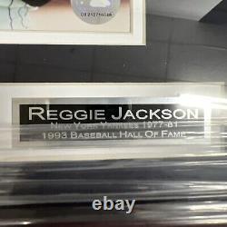 Framed Signed Autographed New York Yankees Reggie Jackson Photo Mr. October (A)