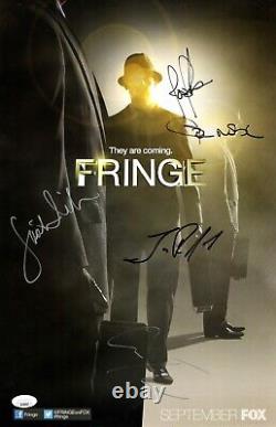 Fringe Multi Signed Autographed 11X17 Poster 5 Autos Torv Jackson Nicole JSA