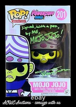 Funko POP! Powerpuff Girls Mojo Jojo Signed by Roger L. Jackson JSA