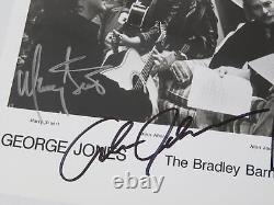 GEORGE JONES & ALAN JACKSON Signed Autograph Auto 8x10 Photo by 5 JSA
