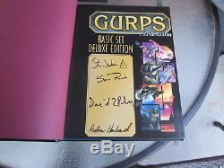 GURPS 4th Edition Basic Set Characters Campaigns Signed Steve Jackson Sean Punch