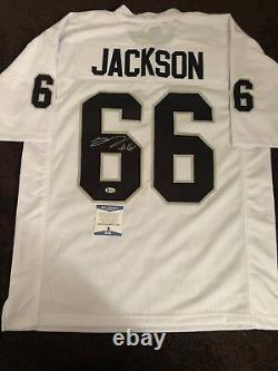 Gabe Jackson Signed Autographed Oakland Raiders Custom Jersey BECKETT BAS COA