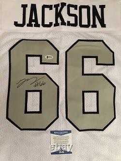 Gabe Jackson Signed Autographed Oakland Raiders Custom Jersey BECKETT BAS COA 2