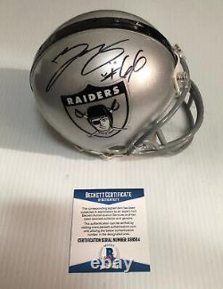 Gabe Jackson Signed Autographed Oakland Raiders Mini Helmet Beckett BAS COA 1