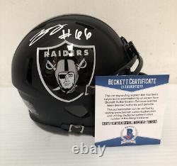 Gabe Jackson Signed Autographed Oakland Raiders Mini Helmet Beckett BAS COA 3