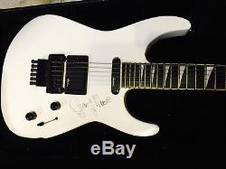 Gary Moore's personal white 1987 USA Charvel Jackson Soloist Custom Hand signed