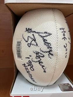 George Rogers & Rickey? Jackson Autographed Signed Hoa & Hisman