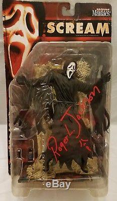 Ghostface Action Figure signed by Roger Jackson who voiced Ghostface in Scream