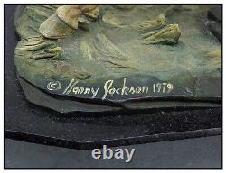 Harry Jackson Marshal John Wayne Bronze Polychrome Sculpture Western Signed Art