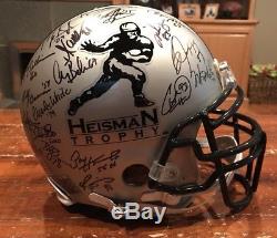 Heisman Autographed Silver Combo Helmet PSA Jackson Mariota Henry Staubach Brown