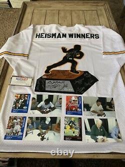 Heisman Winners Autographed/Signed Jersey 15 Multi Signed Bo Jackson 1/1