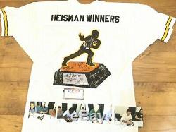 Heisman winners football signed jersey Bo Jackson and 14 others Tristar COA