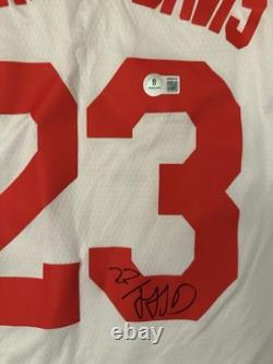 I BECKETT COA Trayce Jackson-Davis Signed Autographed Indiana Hoosiers Jersey