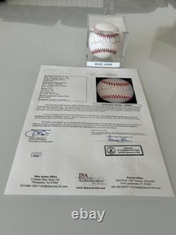 In-Person Michael Jackson Autographed Signed National League Baseball JSA COA