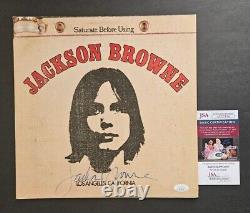 JACKSON BROWNE signed Saturate Before Using LP album Cover With JSA LOA