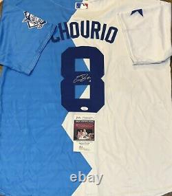 JACKSON CHOURIO Brewers Signed Autographed Auto 2022 FUTURES GAME JERSEY JSA